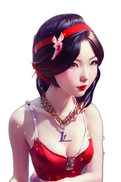 jewelry, dress, fantasy art, photorealistic transparent PNG cut-out