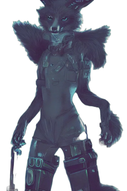 creature, robot, animal, mask, concept art, cyberpunk, fantasy art, 3d render transparent PNG cut-out