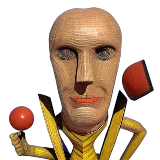 robot, mask, face, staff, 3d render, concept art, photorealistic, cartoon transparent PNG cut-out