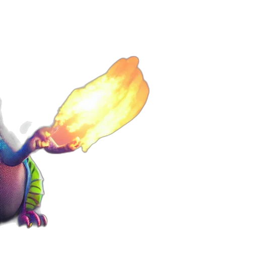 dragon, weapon, staff, creature transparent PNG cut-out