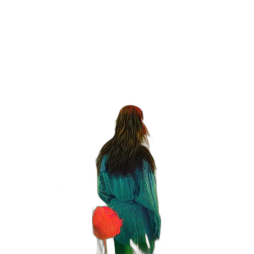 dress, hair, jacket, creature transparent PNG cut-out