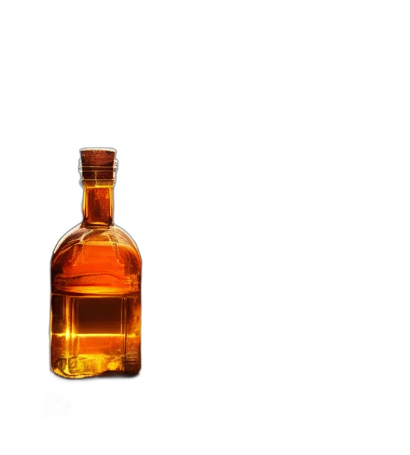 bottle, weapon, food, crown, 3d render, photorealistic, golden, photo transparent PNG cut-out