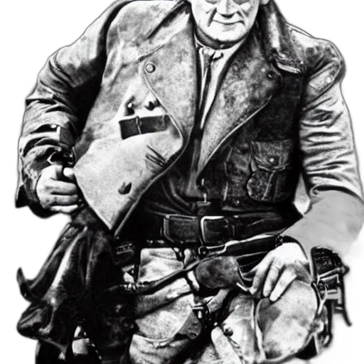 jacket, staff, face, comic book art transparent PNG cut-out