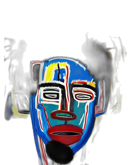 mask, face, robot, crown, photorealistic, concept art, 3d render, fantasy art transparent PNG cut-out