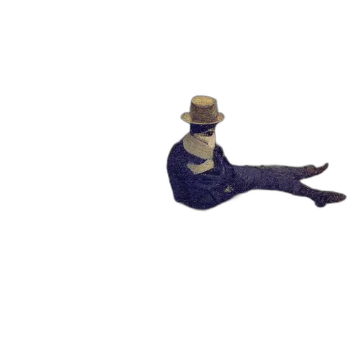 hat, staff, creature, animal transparent PNG cut-out