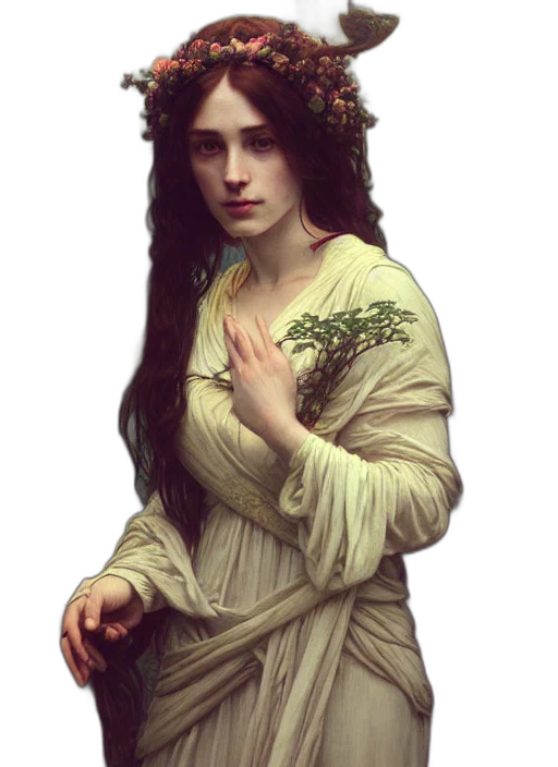 dress, crown, jewelry, flower transparent PNG cut-out