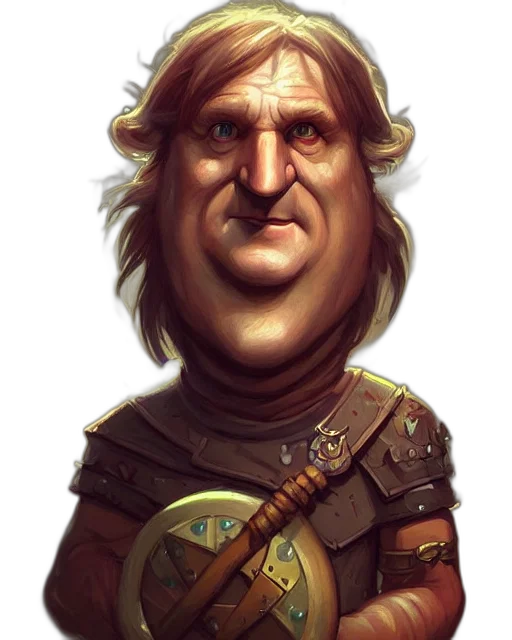 face, staff, fantasy art, concept art, photorealistic, comic book art, cute, little transparent PNG cut-out
