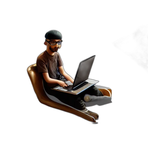 furniture, concept art, 3d render, pixel art, cyberpunk, bum, using, blender transparent PNG cut-out