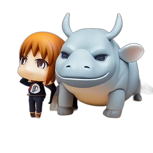 animal, 3d render, concept art, nendoroid transparent PNG cut-out