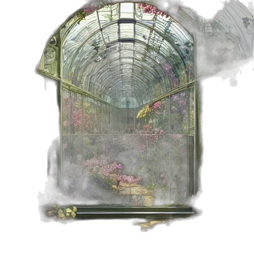 umbrella, flower, crown, concept art transparent PNG cut-out