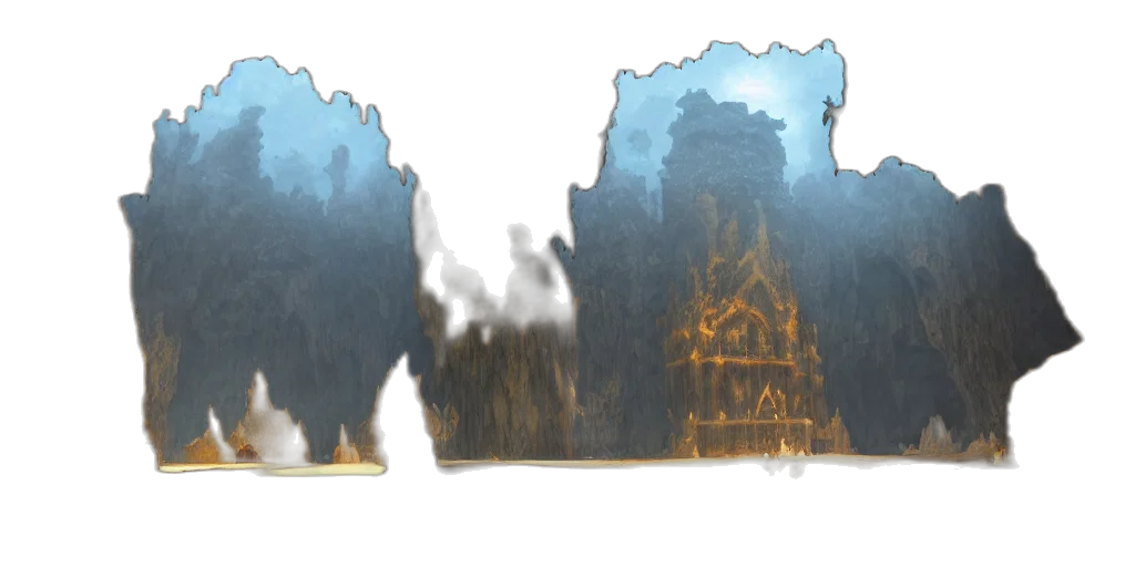 concept art, 3d render, fantasy art, watercolor transparent PNG cut-out