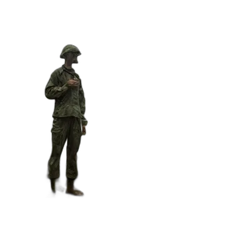 weapon, jacket, staff, robot transparent PNG cut-out