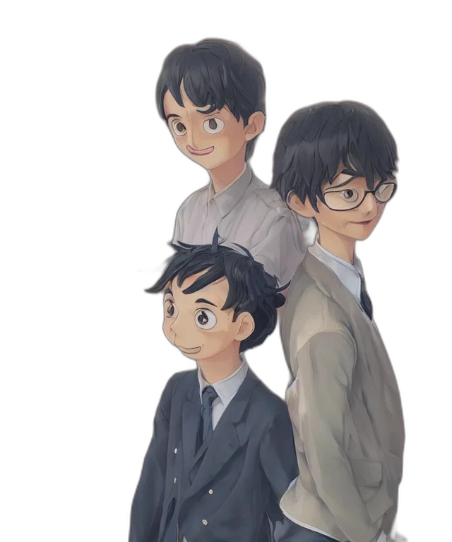 concept art, watercolor, anime, cartoon, monochrome, dark, pastel, blue transparent PNG cut-out