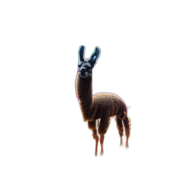animal, creature, crown, staff, 3d render, pixel art, concept art, photorealistic transparent PNG cut-out