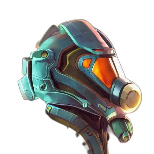 robot, mask, weapon, face transparent PNG cut-out