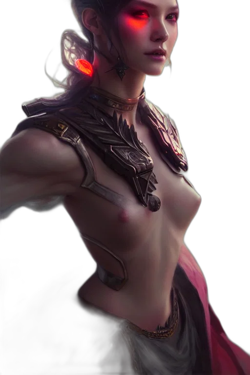jewelry, staff, robot, weapon, cyberpunk, concept art, fantasy art, 3d render transparent PNG cut-out