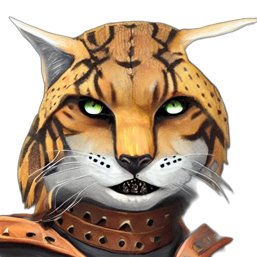animal, jewelry, mask, fantasy art transparent PNG cut-out