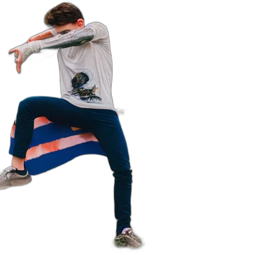 jacket, creature, shoes, staff, concept art, 3d render, vaporwave, outer space transparent PNG cut-out