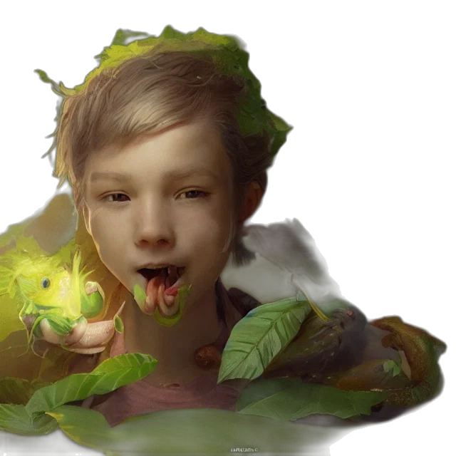 dragon, creature, face, food, photorealistic, fantasy art, concept art, 3d render transparent PNG cut-out
