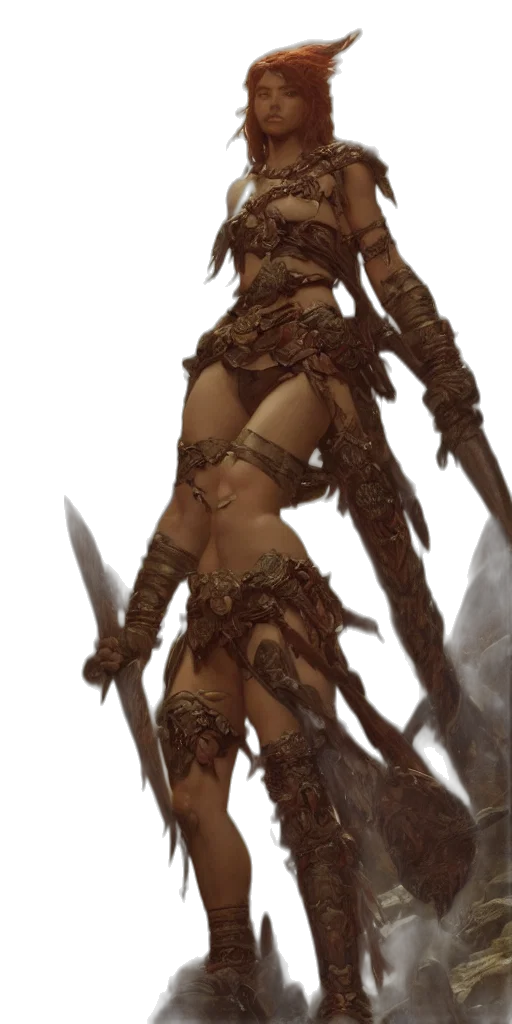 sword, weapon, staff, fantasy art transparent PNG cut-out
