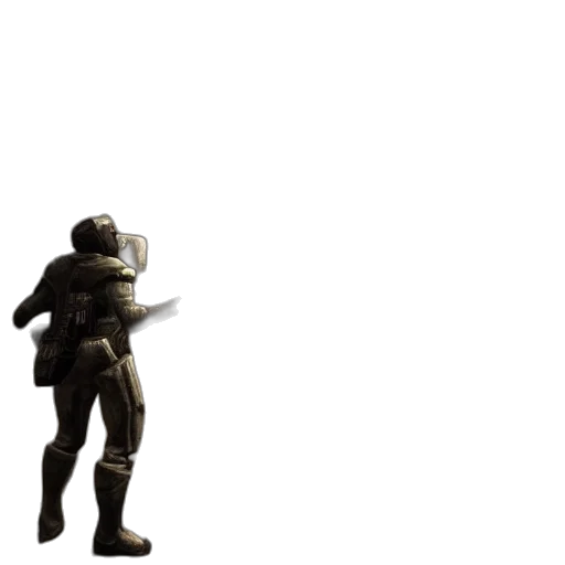 robot, weapon, sword, staff, 3d render, concept art, pixel art, outer space transparent PNG cut-out