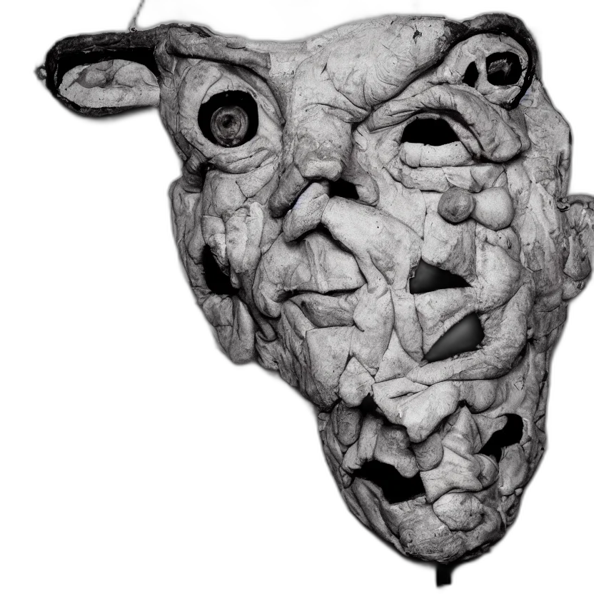 mask, face, creature, animal transparent PNG cut-out