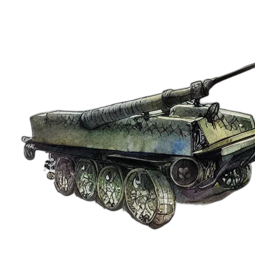 weapon, car, concept art, photorealistic, 3d render, watercolor, beautiful, aesthetic transparent PNG cut-out