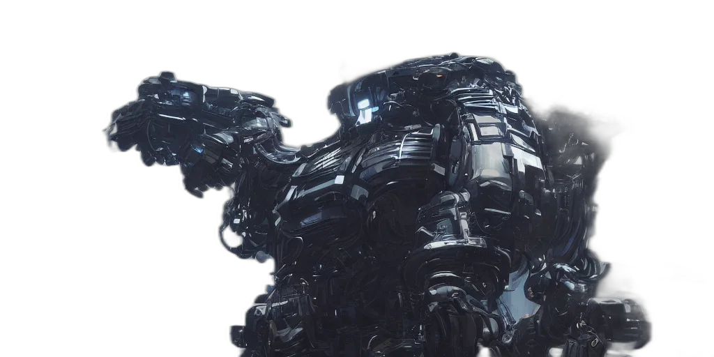 robot, mask, crown, 3d render, concept art, sci, suit, low transparent PNG cut-out
