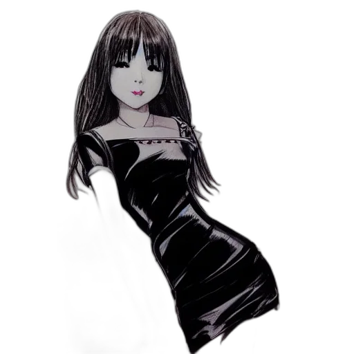 dress, cartoon, fantasy art, anime transparent PNG cut-out
