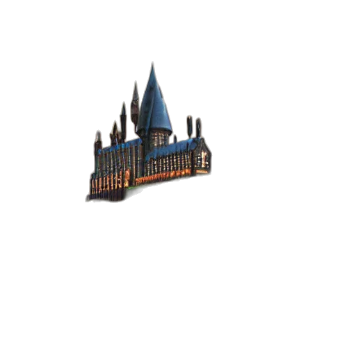 building, crown, staff, 3d render transparent PNG cut-out