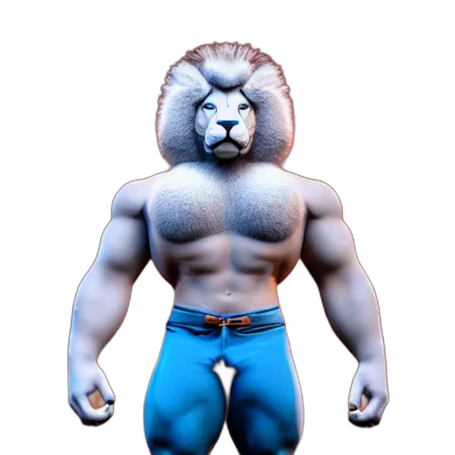 animal, creature, 3d render, concept art transparent PNG cut-out