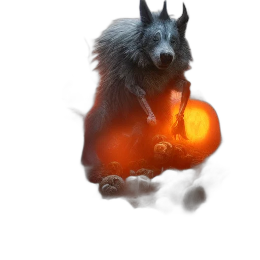 dragon, creature, animal, staff transparent PNG cut-out