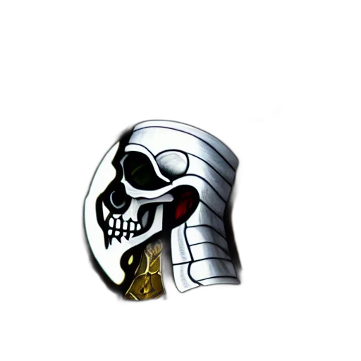 jewelry, 3d render, side, view, portrait, knight, kaldor, helmet transparent PNG cut-out