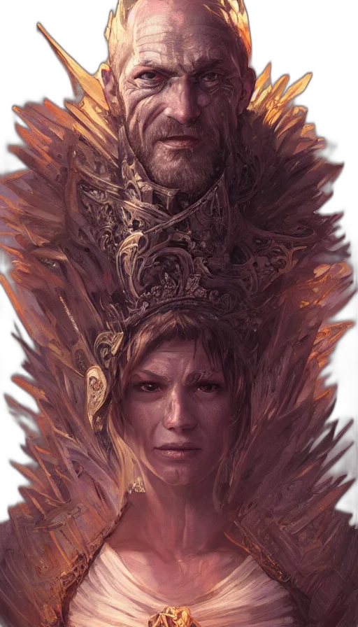 crown, face, dragon, concept art transparent PNG cut-out