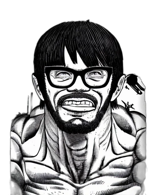 face, comic book art, cartoon, anime transparent PNG cut-out