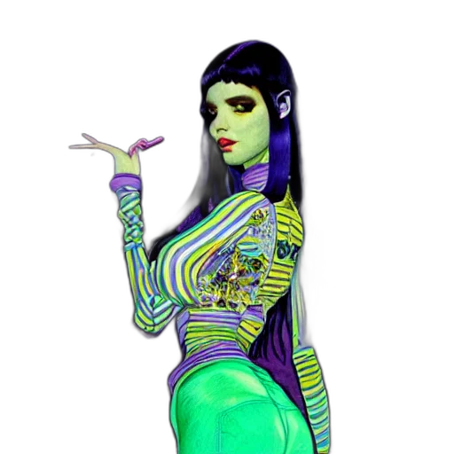 dress, jewelry, fantasy art, concept art transparent PNG cut-out