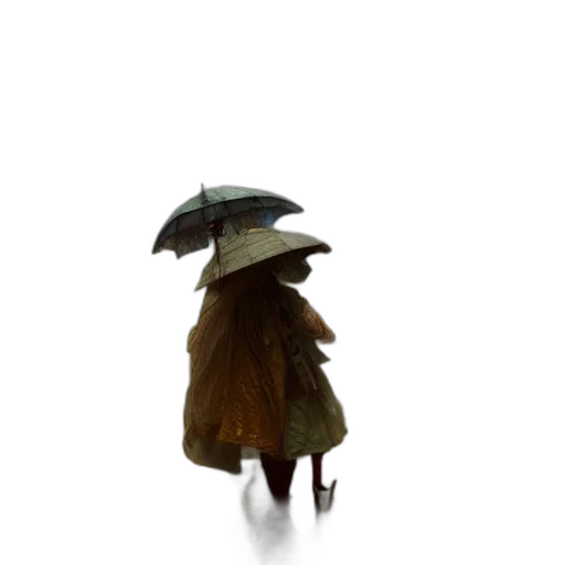 umbrella, hat, jacket, dress transparent PNG cut-out