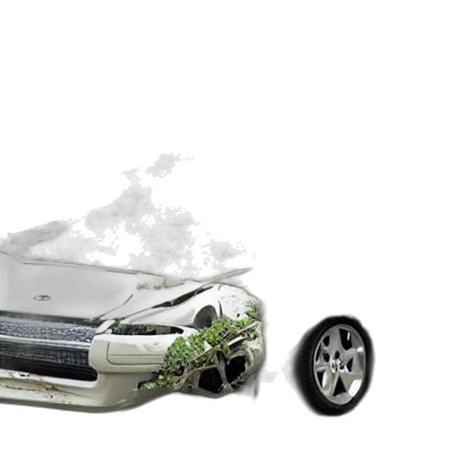 car, robot, weapon, 3d render transparent PNG cut-out