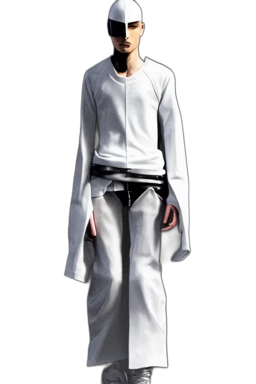 jacket, staff, concept art, 3d render transparent PNG cut-out