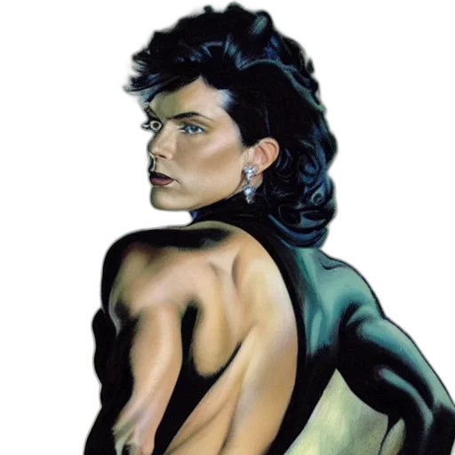 jacket, jewelry, comic book art, photorealistic, concept art, fantasy art, woman, black transparent PNG cut-out