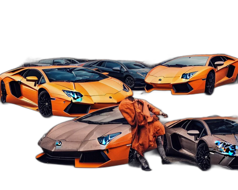 car, concept art, 3d render, photorealistic transparent PNG cut-out