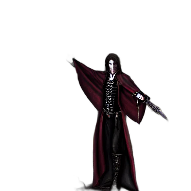staff, jacket, creature, sword, concept art, fantasy art, pixel art, comic book art transparent PNG cut-out