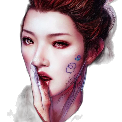 face, mask, photorealistic, fantasy art transparent PNG cut-out