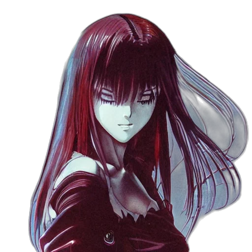 hair, concept art, anime, photorealistic transparent PNG cut-out