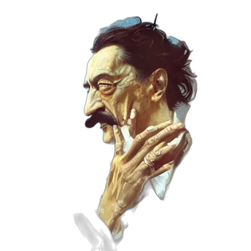 face, mask, staff, concept art, photorealistic, oil painting, watercolor, salvador transparent PNG cut-out