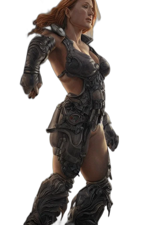 dress, weapon, concept art, 3d render transparent PNG cut-out