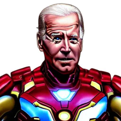 robot, face, comic book art, pixel art, cartoon, concept art, joe, biden transparent PNG cut-out