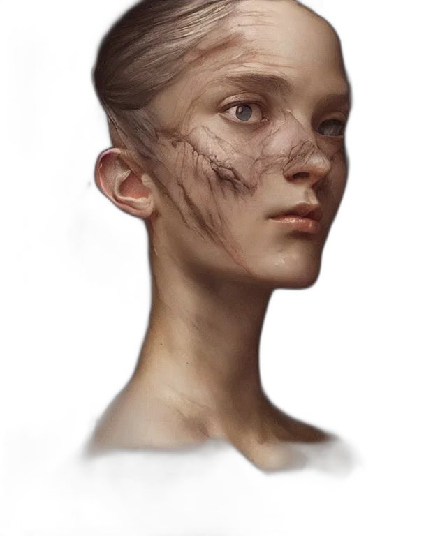 face, mask, creature, crown transparent PNG cut-out