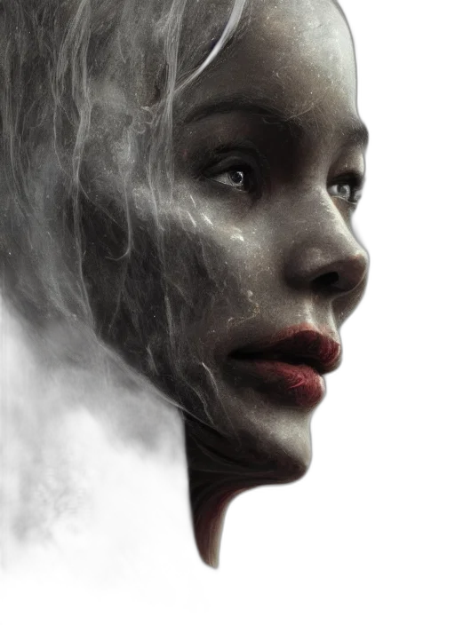 face, mask, crown, hair transparent PNG cut-out