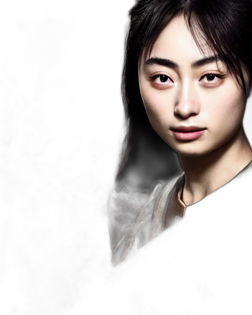 face, dragon, staff, photorealistic transparent PNG cut-out